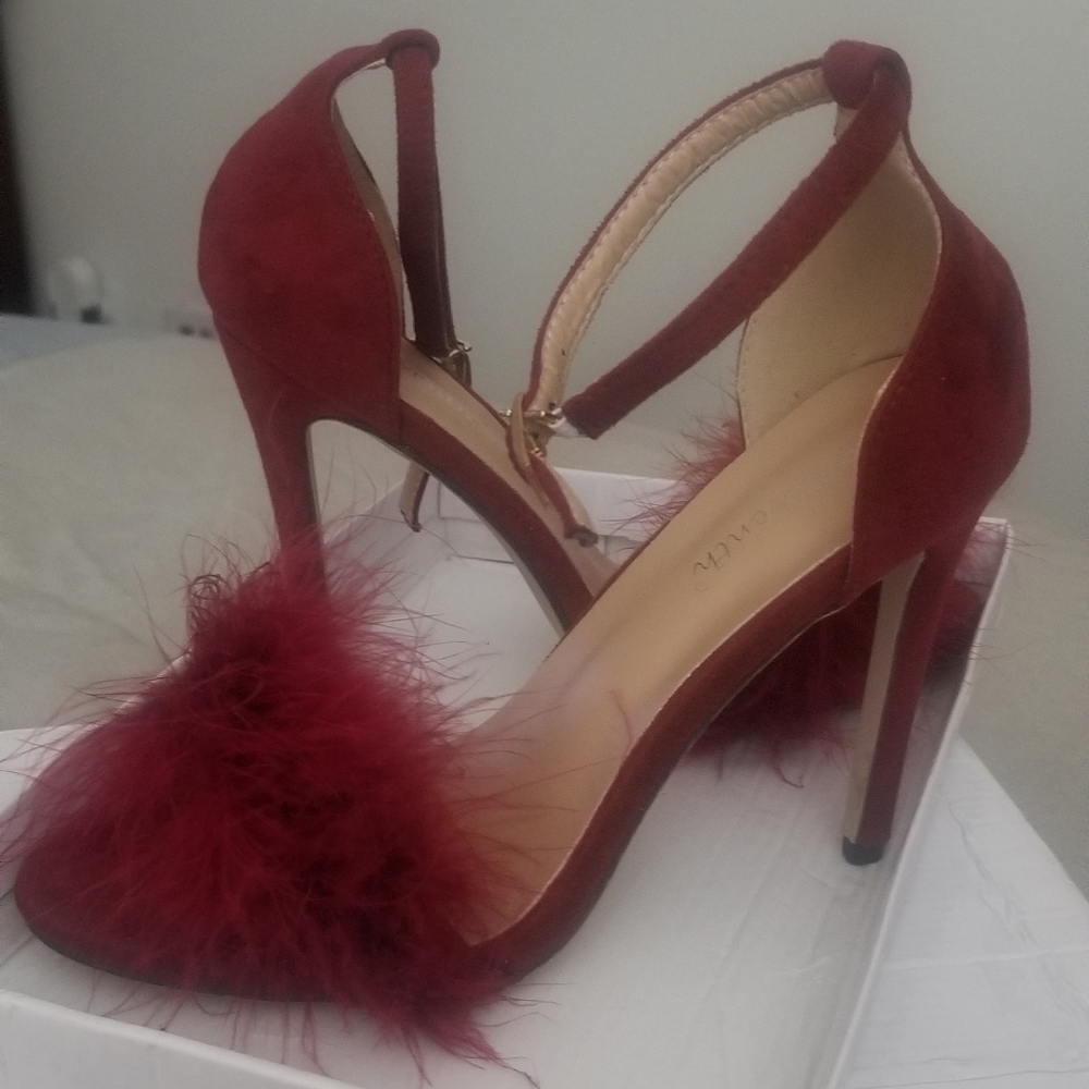 Burgundy shoes